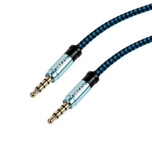 Gizzu 3.5mm AUX Cable 1.5m - Black/Blue - TauTech South Africa