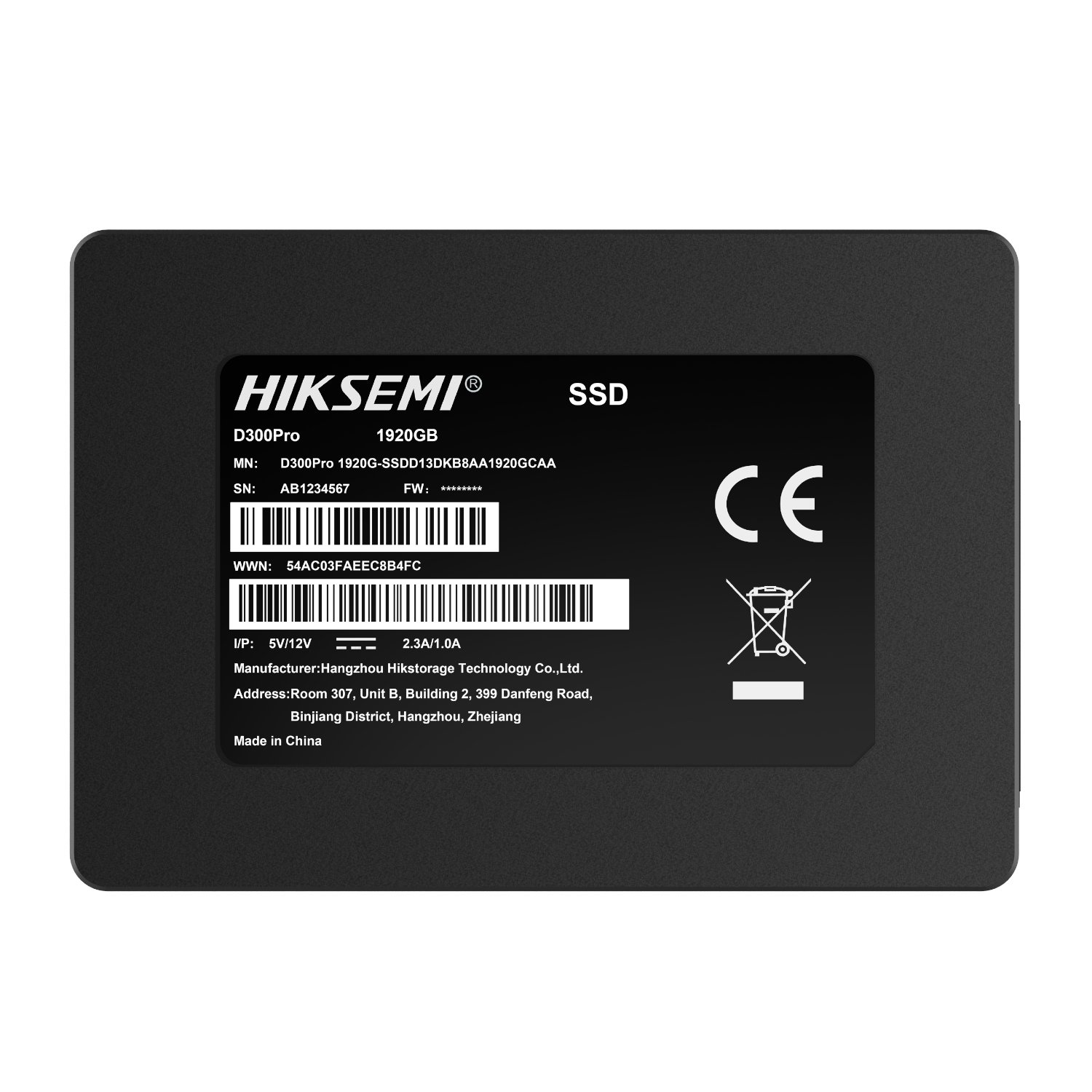 Hiksemi D300 PRO Tantalum Capacitor 1920GB SATA III Enterprise SSD - Image 2