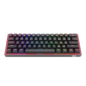 Redragon K617 FIZZ 60% Wired RGB Gaming Keyboard - Black - TauTech South Africa