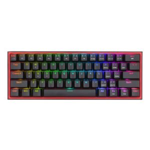 Redragon K616 FIZZ Pro 61-Key RGB Mechanical Gaming Keyboard – Black (60%, RGB, Wireless/Wired, Hot-Swappable) - TauTech South Africa