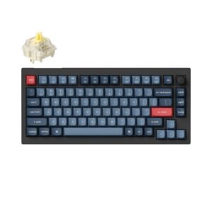Keychron V1 Max QMK/VIA Wireless Custom Mechanical Keyboard | BANANA Switches – Black - TauTech South Africa