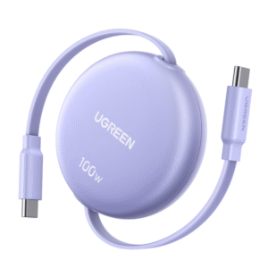 UGREEN 100W Fast Charging Retractable USB Type-C Cable 1M - Purple - TauTech South Africa