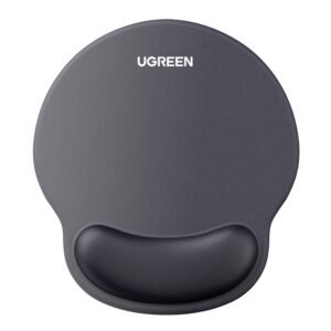 UGREEN LP668 Ergonomic Mousepad with Wrist Rest (220 x 245 mm) - Black - TauTech South Africa