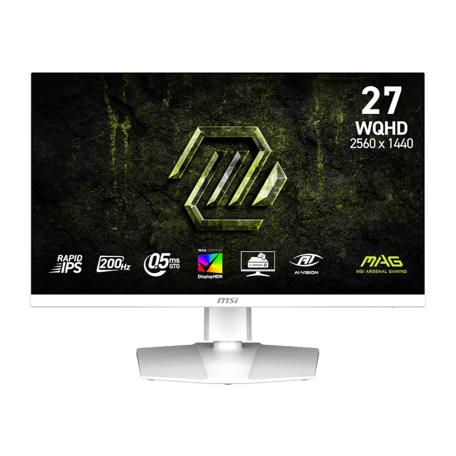MSI MAG 274QRFW E20 27" WQHD 200Hz IPS Gaming Monitor - White