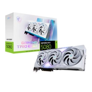 MSI GeForce RTX 5080 GAMING TRIO OC 16G Graphics Card - White - TauTech South Africa