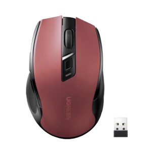UGREEN MU006 2.4GHz Wireless Optical Mouse - Red - TauTech South Africa