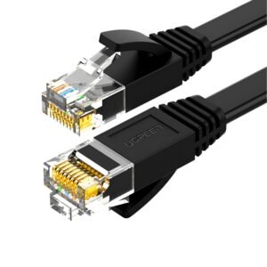 UGREEN NW102 Cat6 U/UTP Flat Ethernet Cable 0.5m - Black - TauTech South Africa