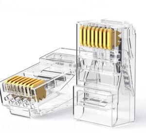 UGREEN Cat6 RJ45 Modular Plugs (50 Pcs)–Transparent with Gold Contacts - TauTech South Africa