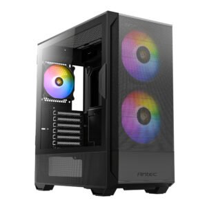 Antec NX416L ATX | Micro-ATX | ITX ARGB Mid-Tower Gaming Chassis - Black - TauTech South Africa