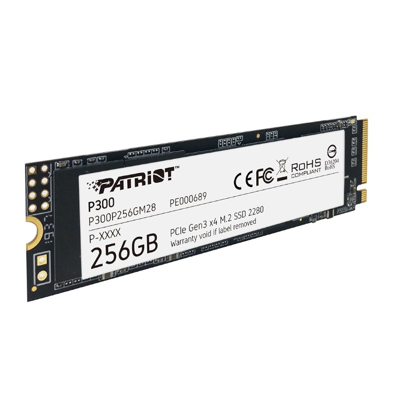 Patriot P300 256GB M.2 PCIe NVMe SSD - Image 2