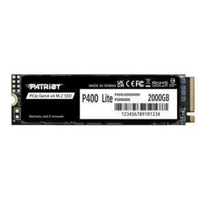 Patriot P400 Lite 2TB M.2 PCIe Gen 4 x4 NVMe SSD - TauTech South Africa