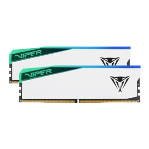 Patriot Viper Elite 5 RGB 32GB 6000MHz DDR5 Desktop Gaming Memory Kit - White - TauTech South Africa