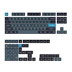 Keychron Double Shot KSA PBT Keycap Set - Dark Grey/Grey/Blue - TauTech South Africa