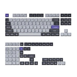 Keychron Double Shot KSA PBT Keycap Set - Dark Grey/White Smoke - TauTech South Africa
