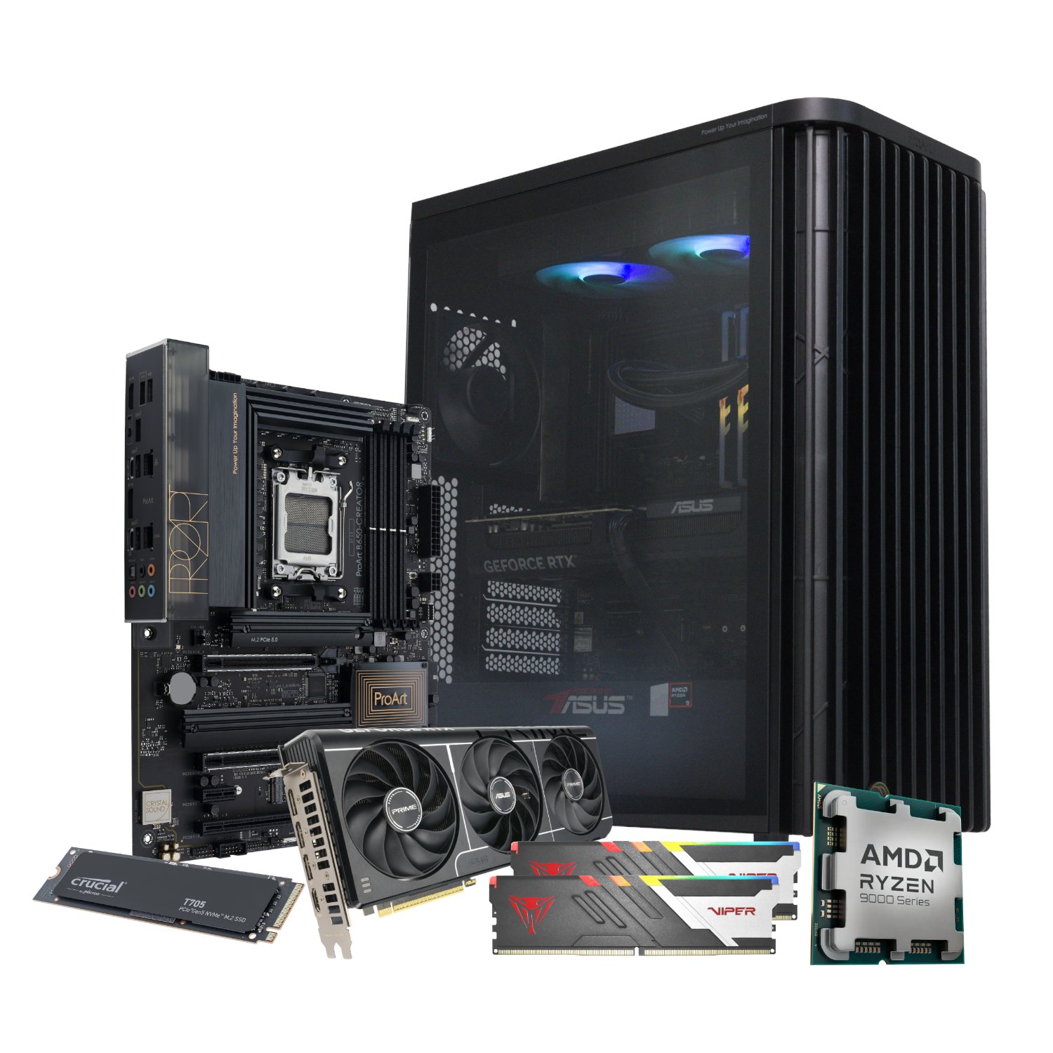 PCBuilder Ryzen 9 9900X MICHELANGELO Windows 11 Creator PC - Image 16
