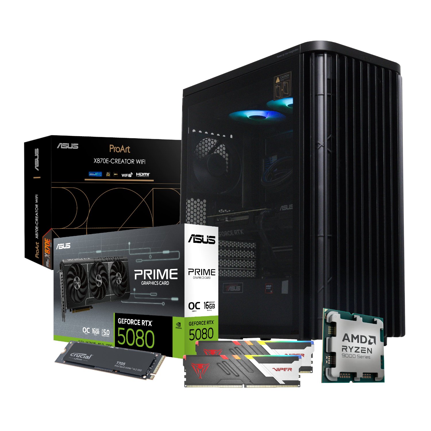 PCBuilder Ryzen 9 9950X REMBRANDT Windows 11 Creator PC - Image 2