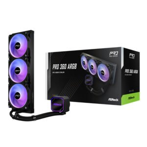 ASRock PRO 360 ARGB All-in-one Liquid CPU Cooler - Black - TauTech South Africa