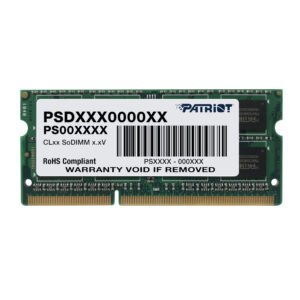 Patriot Signature Line 8GB 1600MHz DDR3 Dual Rank SODIMM Notebook Memory - TauTech South Africa
