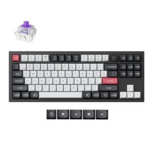 Keychron Q3 HE QMK 80% Wireless Custom Mechanical Keyboard (Nebula Switch) – Carbon Black - TauTech South Africa