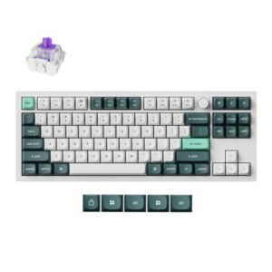 Keychron Q3 HE QMK 80% Wireless Custom Mechanical Keyboard (Nebula Switch) - Shell White - TauTech South Africa