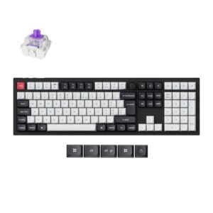 Keychron Q6 HE QMK Full-size Wireless Custom Mechanical Keyboard (Nebula Switch) – Carbon Black - TauTech South Africa