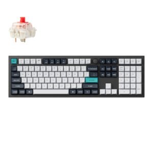Keychron Q6 Max 100% Full Assembled Knob Red Switch Hot-Swap Gateron Jupiter RGB Wireless Keyboard - Black - TauTech South Africa