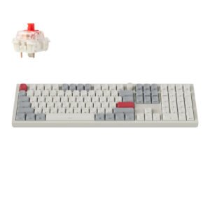 Keychron Q6 Max QMK/VIA Wireless Custom Mechanical Keyboard OSA Gateron Red Jupiter Switches - Shell White - TauTech South Africa