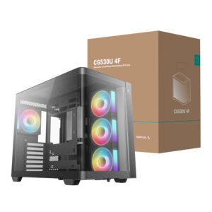 DeepCool CG530U 4F ATX Gaming Chassis - Black - TauTech South Africa
