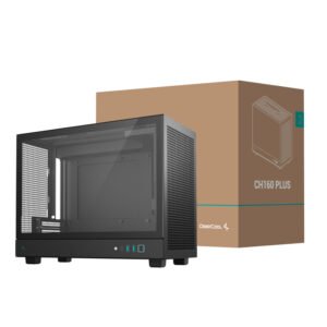 DeepCool CH160 PLUS Micro-ATX Chassis - Black - TauTech South Africa
