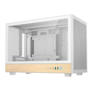 DeepCool CH260 Wood mATX Gaming Chassis White - TauTech South Africa