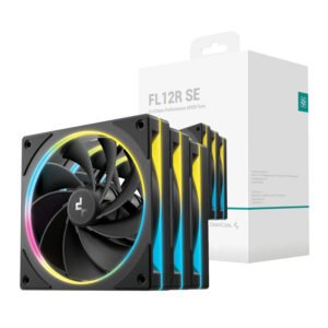 DeepCool FL12R SE 3-in-1 ARGB 120mm PWM 3 Fan Pack - Black - TauTech South Africa