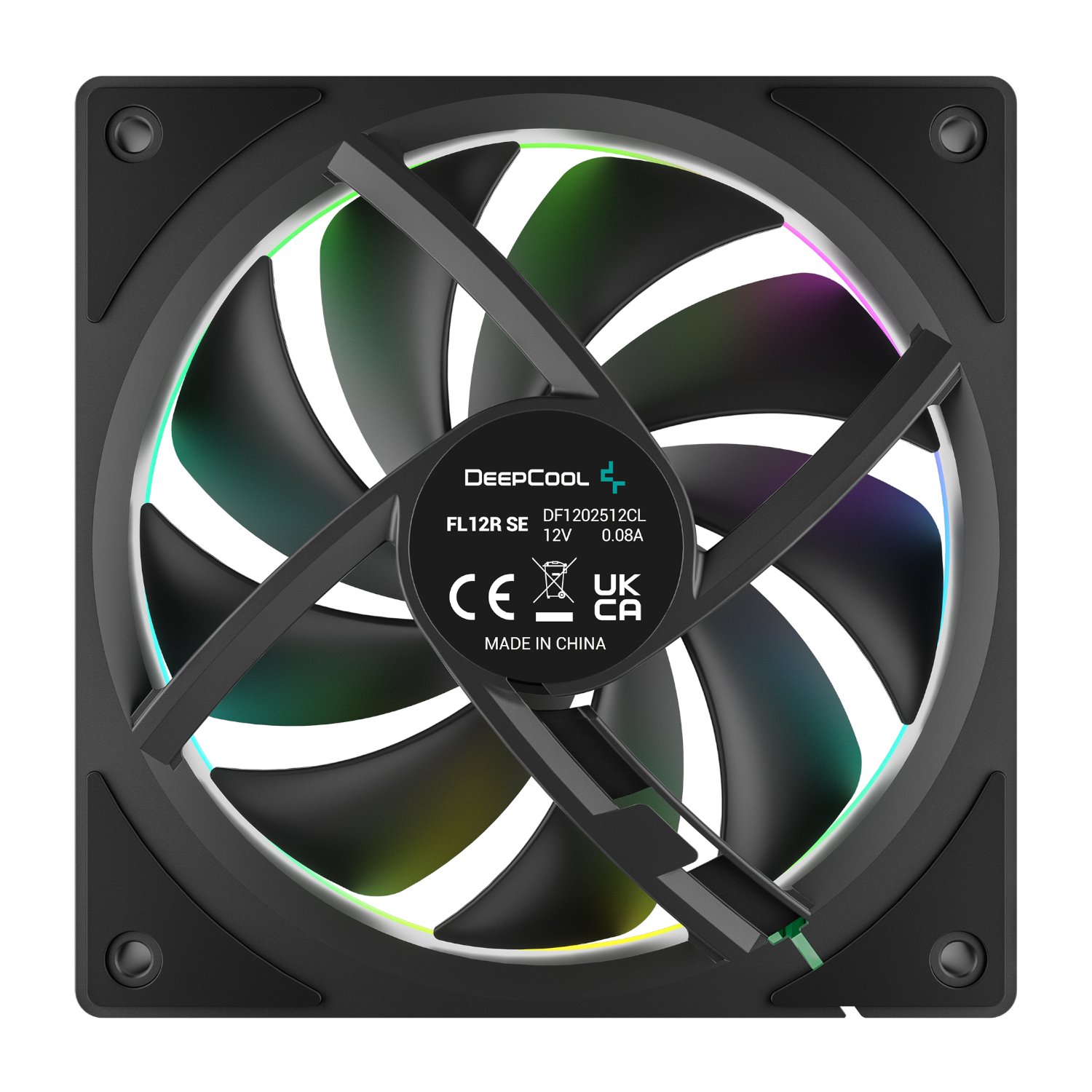 DeepCool FL12R SE 3-in-1 ARGB 120mm PWM 3 Fan Pack - Black - Image 6