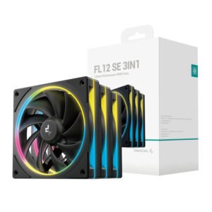 DeepCool FL12 SE 3-in-1 ARGB 120mm Fan Pack - Black - TauTech South Africa
