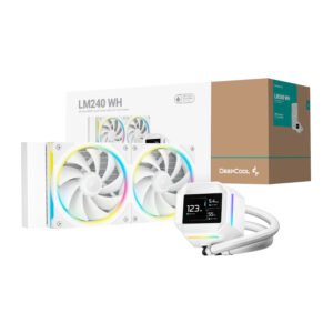 DeepCool LM240 ARGB 240mm AiO CPU Liquid Cooler - White - TauTech South Africa