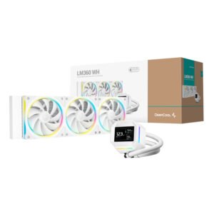 DeepCool LM360 ARGB 360mm AIO CPU Liquid Cooler - White - TauTech South Africa