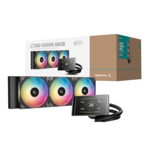 DeepCool LT360 VISION ARGB 4.5" LCD All-in-one CPU Liquid Cooler - Black - TauTech South Africa