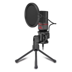 REDRAGON SEYFERT 3.5mm Aux Gaming Mic and Tripod - Black - TauTech South Africa