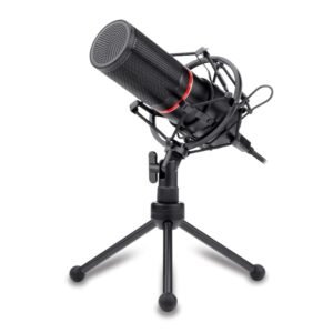 REDRAGON BLAZAR Cardioid USB Gaming Mic and Tripod - Black - TauTech South Africa