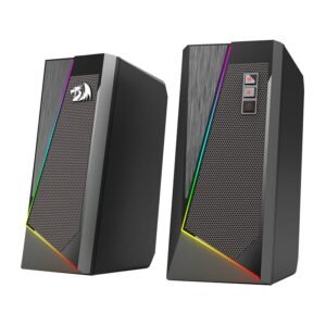 REDRAGON 2.0 Satellite Speaker ANVIL 2 x 3W RGB USB|Aux Gaming Speaker - Black - TauTech South Africa