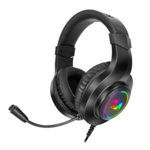 REDRAGON Over-Ear HYLAS Aux (Mic and Headset)|USB (Power Only) RGB Gaming Headset - Black - TauTech South Africa