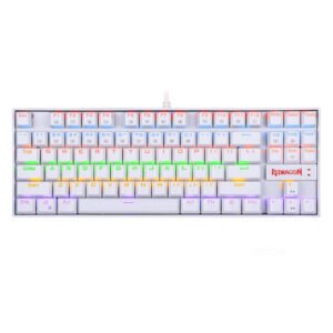 REDRAGON KUMARA Mechanical 87 Key|RGB Backlit Gaming Keyboard - White - TauTech South Africa