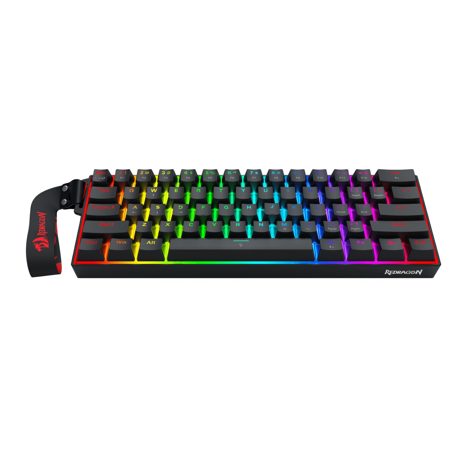 Redragon FIZZ Magnetic Plus 60% RGB Gaming Keyboard - Black - Image 2