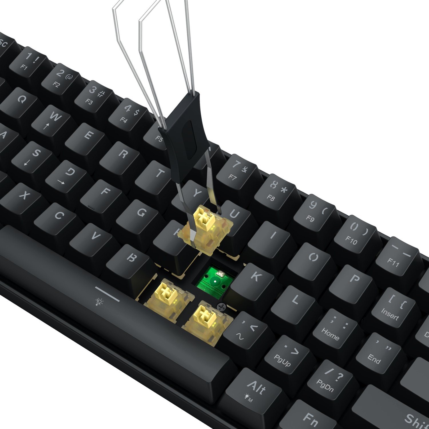 Redragon FIZZ Magnetic Plus 60% RGB Gaming Keyboard - Black - Image 4