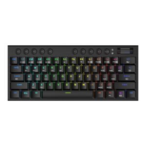 REDRAGON Horus Mini Pro 61Key Wireless Bluetooth Red Switch RGB Low Profile Gaming Mechanical Keyboard - Black - TauTech South Africa