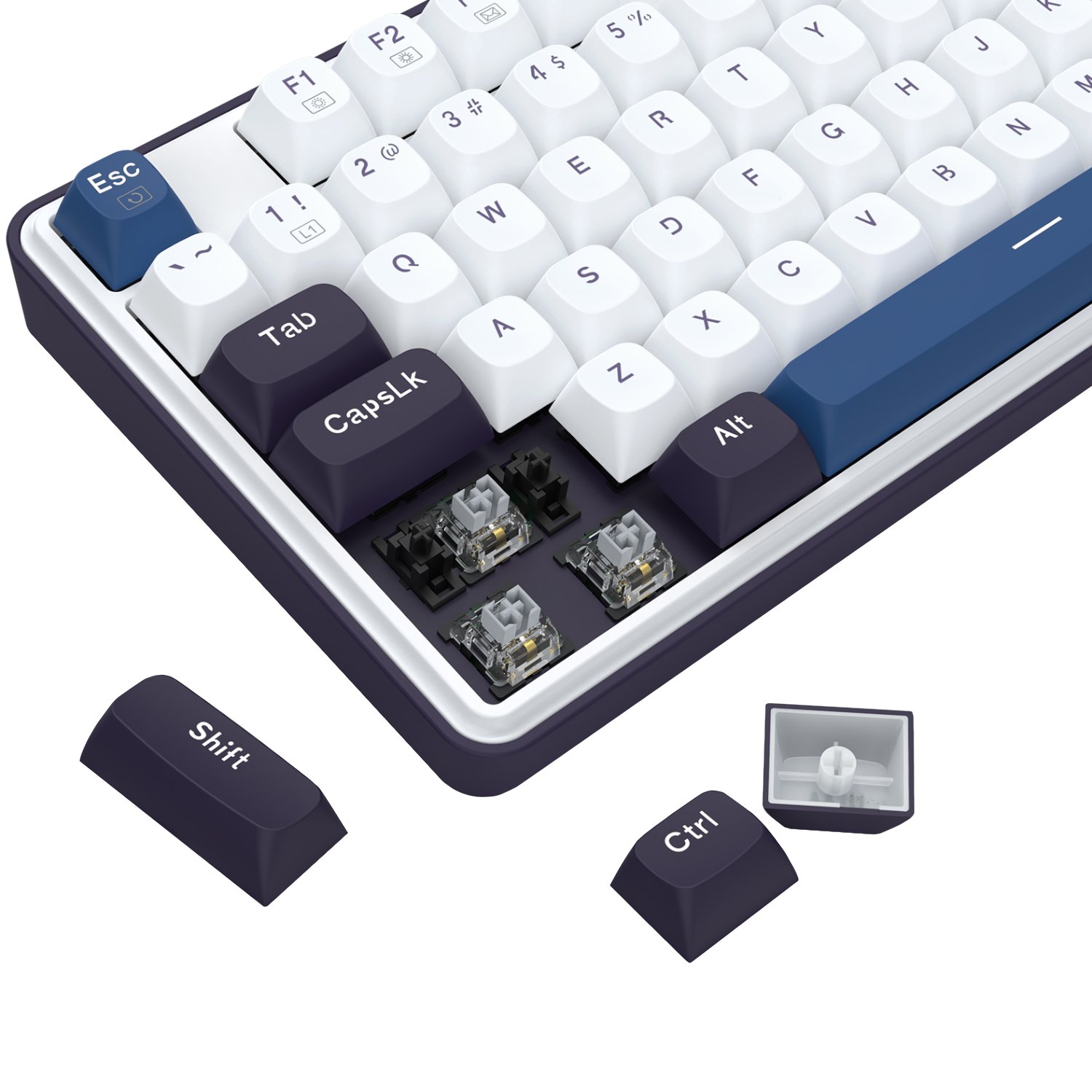 Redragon K689 WYVERN RGB Wired Mechanical Keyboard - White/Black - Image 8