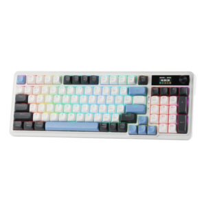 Redragon K719WGB GALATIN RGB PRO Full sized Wireless Gaming Keyboard - White - TauTech South Africa