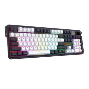 Redragon K762WB-RGB-PRO LCD Full-size Gasket Mechanical Keyboard - Black - TauTech South Africa