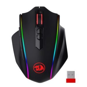 REDRAGON VAMPIRE ELITE Wireless 16000DPI|8 Button|Ergonomic Design|P3335 Optical Sensor|Type-C Cable|RGB Backlit Gaming Mouse - Black - TauTech South Africa
