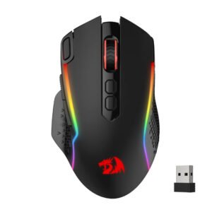 REDRAGON Taipan Pro 10000DPI RGB Wireless Gaming Mouse - Black - TauTech South Africa
