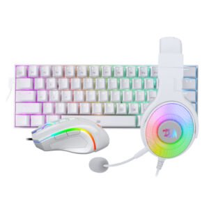 REDRAGON 3IN1 MS|HS|KB WIRED COMBO - WHITE - TauTech South Africa